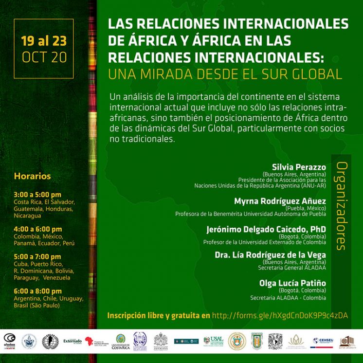 Simposio Internacional &quot;Las Relaciones Internacionales de África y África en las Relaciones Internacionales&quot;