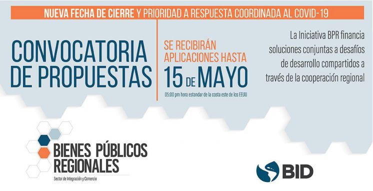 Convocatoria de propuestas BIENES PUBLICOS REGIONALES (BPR)