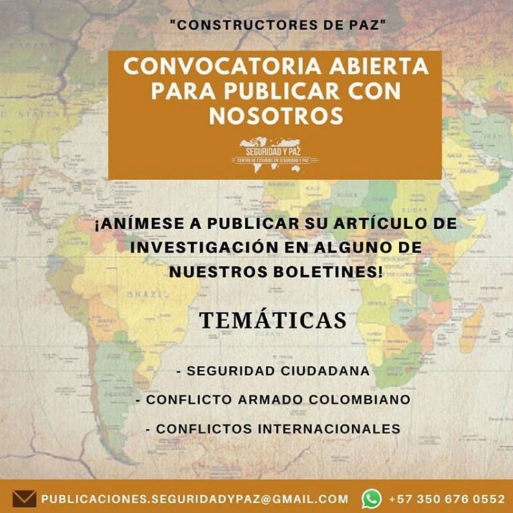 Convocatoria para publicar con el Centro de estudios en Seguridad y Paz