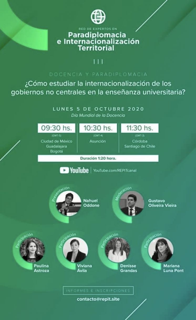 Panel ¿cómo estudiar la internacionalización de los gobiernos no centrales en la enseñanza universitaria?