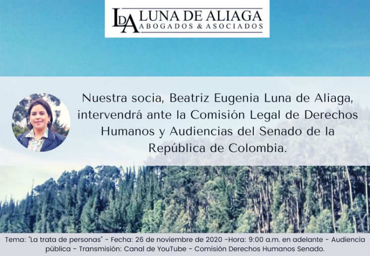 Intervención en Audiencia Pública “La Trata de Personas” por Beatriz Eugenia Luna de Aliaga