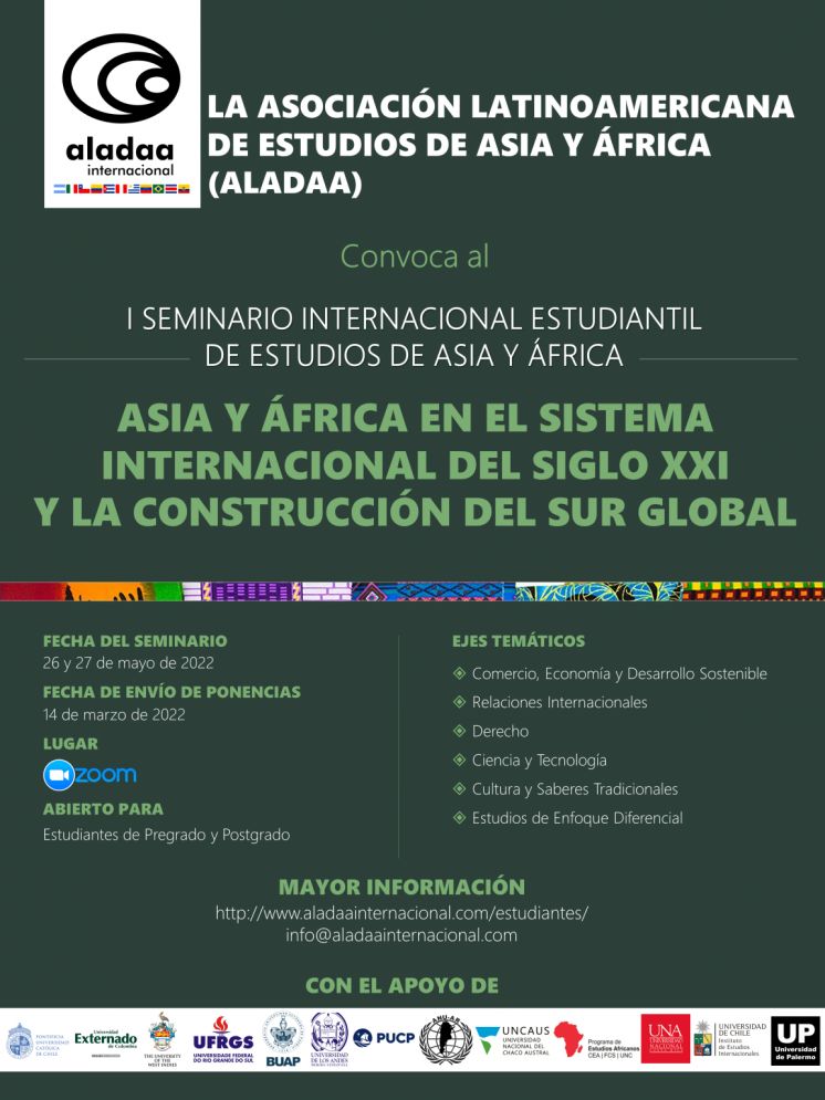 I Seminario Internacional Estudiantil de Estudios de Asia y África. Asia y África en el sistema Internacional del Siglo XXI y la Construcción del Sur Global
