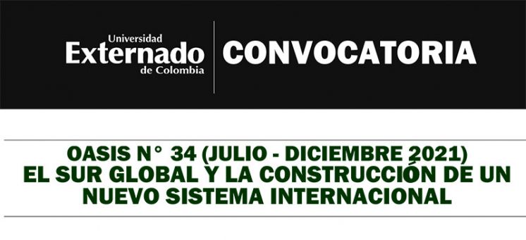OASIS N° 34 (JULIO - DICIEMBRE 2021)