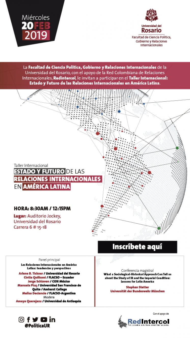 Taller internacional: Estado y futuro de las Relaciones Internacionales en América Latina
